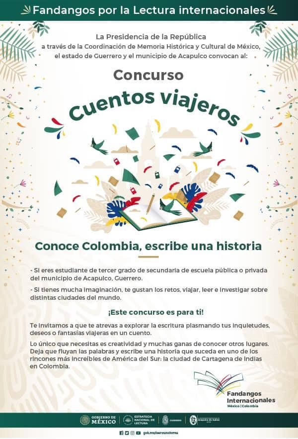 Promociona Sedesol Acapulco el concurso ’Cuentos viajeros. Conoce Colombia, escribe una historia’ 