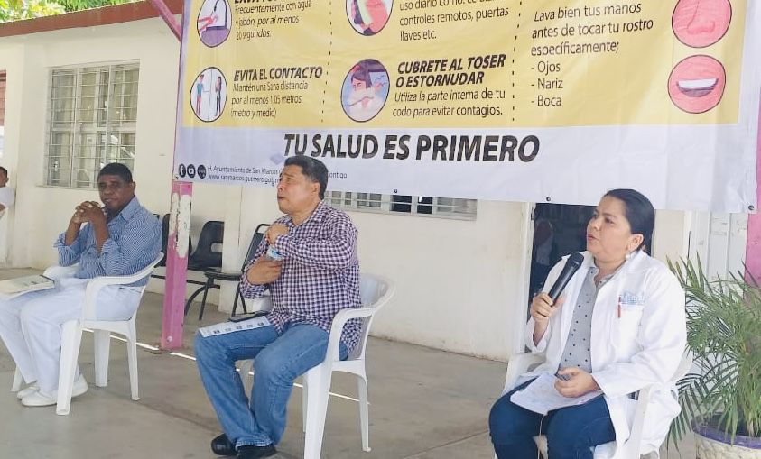 Intensifica Tomás Hernández medidas preventivas para evitar contagios masivos por COVID-19 en San Marcos 