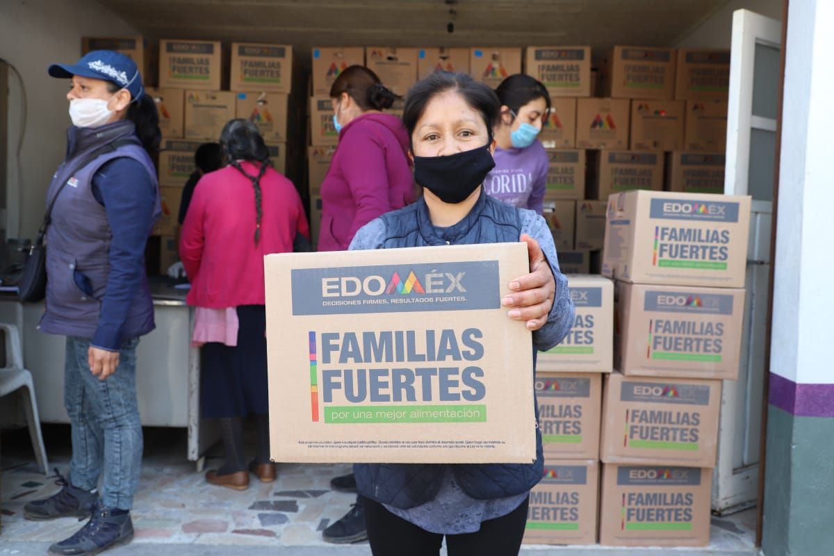 Entrega GEM apoyos alimentarios a familias mexiquenses de escasos recursos