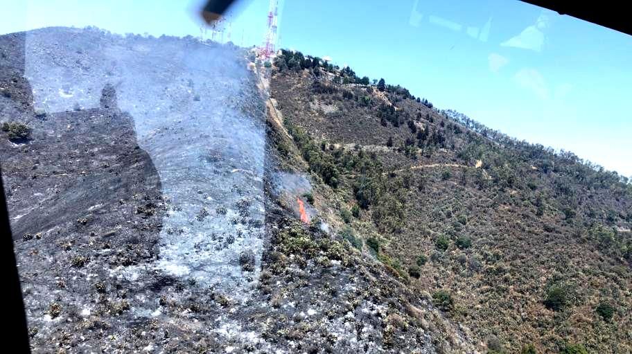 Controlan incendios en el parque estatal Sierra de Guadalupe