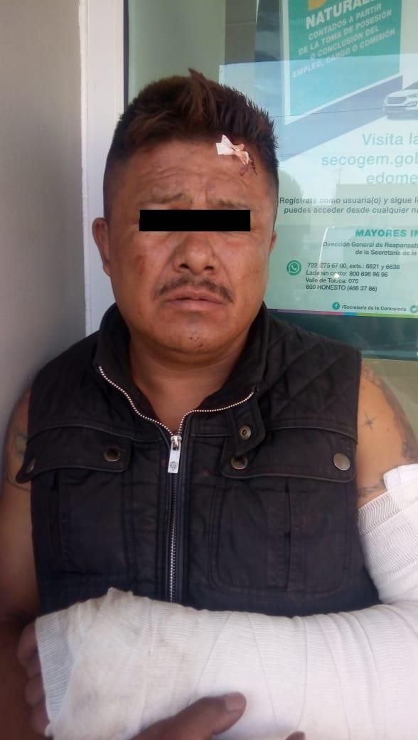 Policía municipal de La Paz atrapa a presunta rata dedicada a el robo de autos