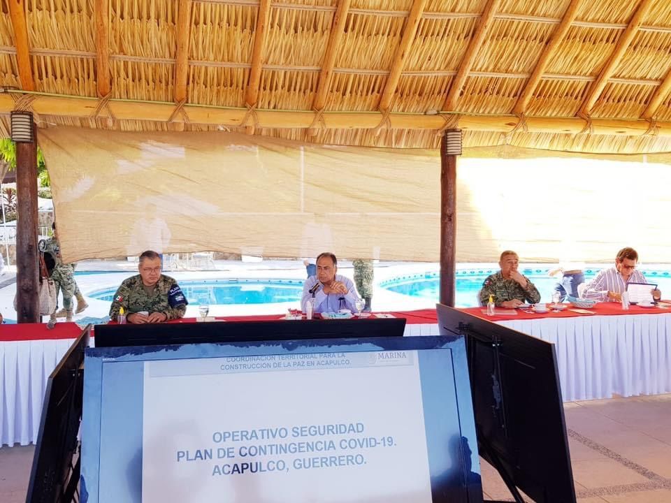 Reconoce el gobernador Astudillo apoyo de fuerzas militares y civiles para guardar el orden en Guerrero 