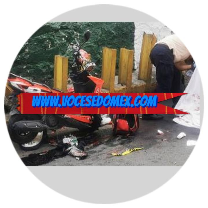 Hombre manejaba motoneta alcoholizado mata a su esposa e hijo en accidente ,en Ecatepec.