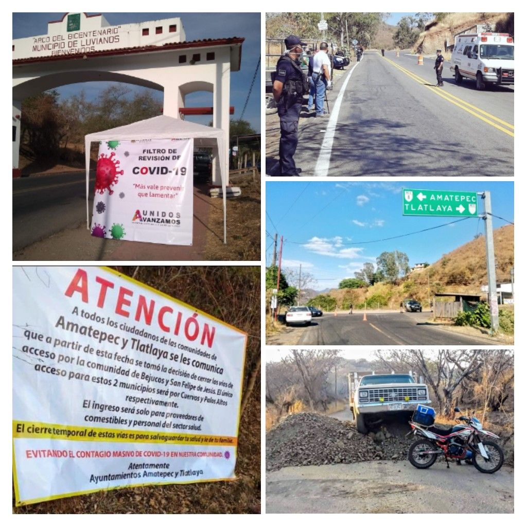 Ante nula ayuda del Gobierno Estatal, municipios sureños del Edomex se blindan ante amenaza del Covid-19