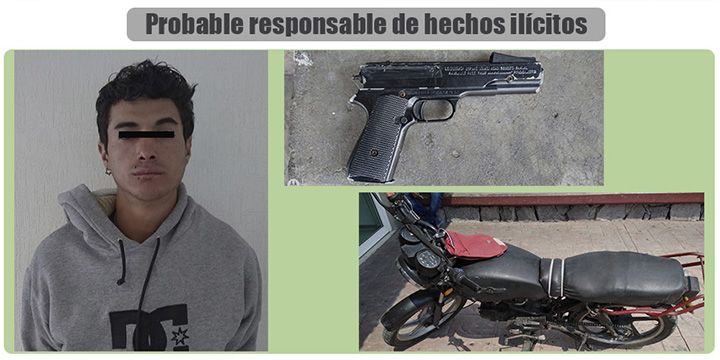 Grupo Tactico de Chimalhuacan captura a joven por robo con violencia
