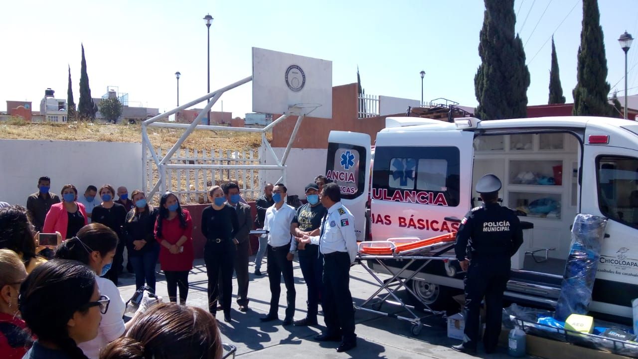Chicoloapan cuenta con una nueva ambulancia para beneficio de los chicoloapenses