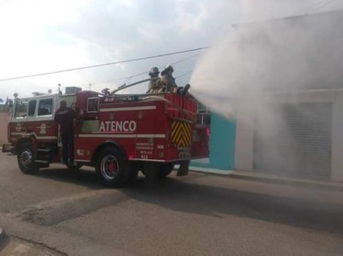 Se mantiene sanitización continua en el municipio Atenco