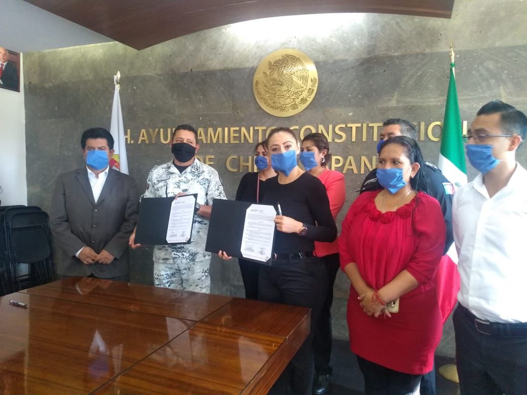 Gobierno de Chicoloapan firma acuerdo de voluntades con Guardia Nacional