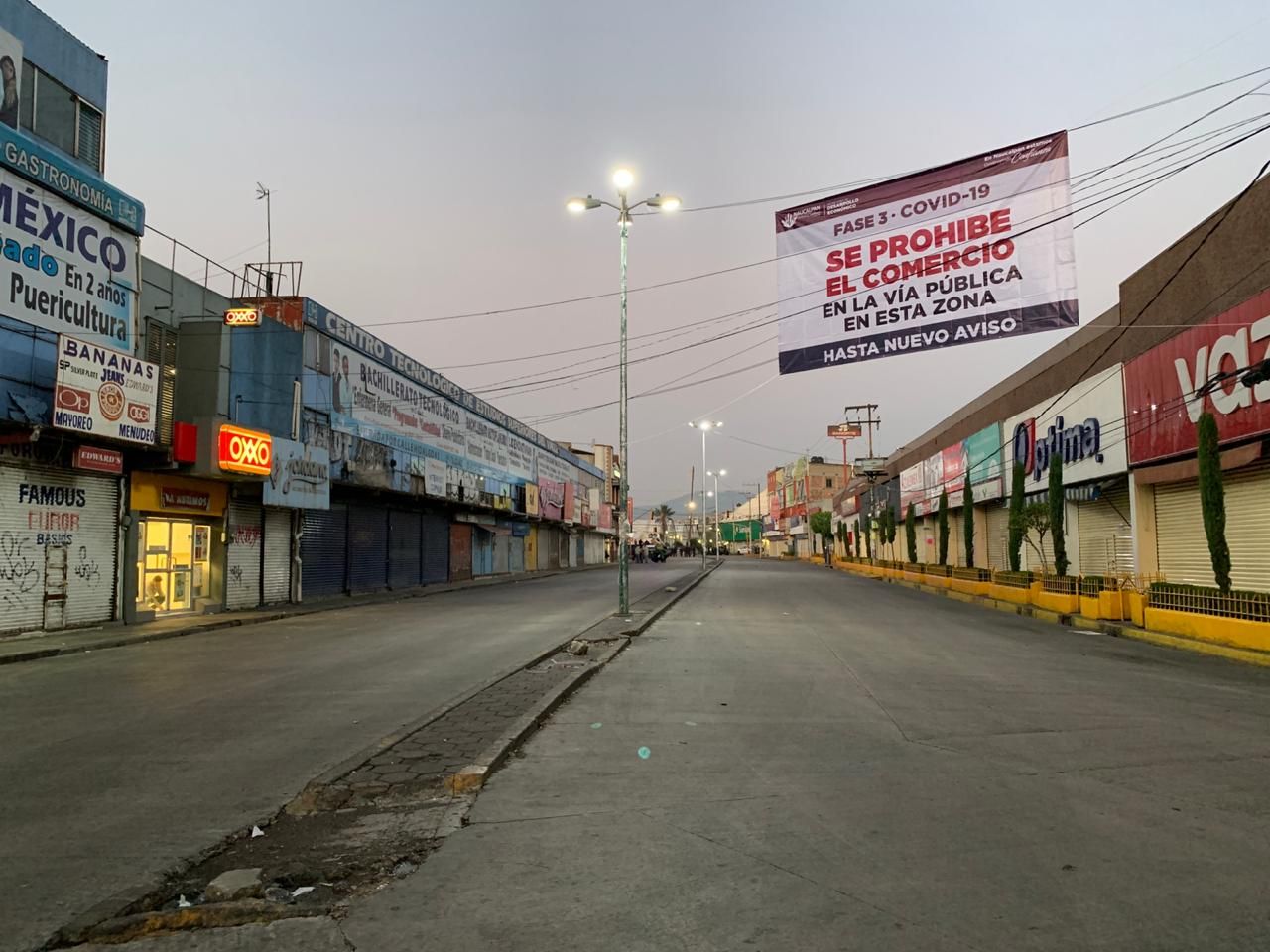 Gobierno Municipal retiro comercio informal en Naucalpan Centro