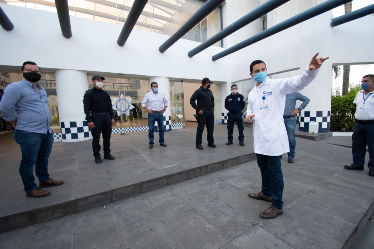 Instalan túnel sanitizante en instalaciones del Mando Único Córdoba.