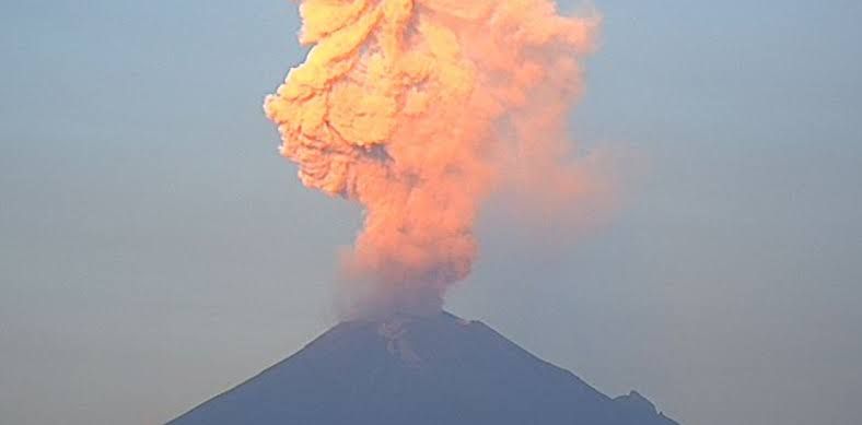 Reporte de monitores del volcán Popocatépetl