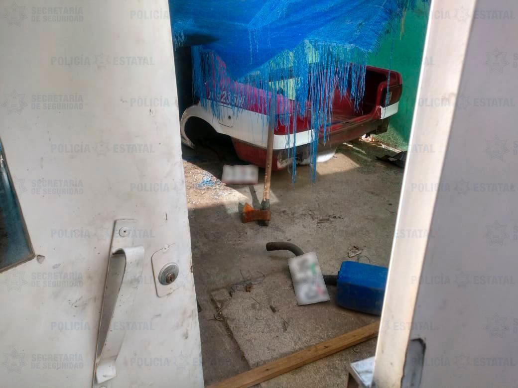 #Aseguran casa de seguridad en Temamatla donde desvalijaban vehiculos: SS