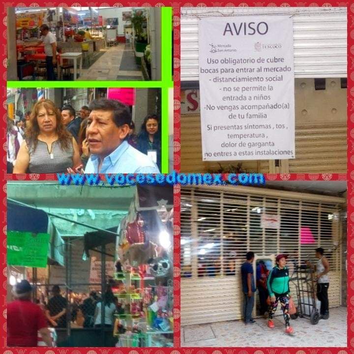 Mercado San Antonio único abierto para la ciudadanía y con prevención sanitaria 
