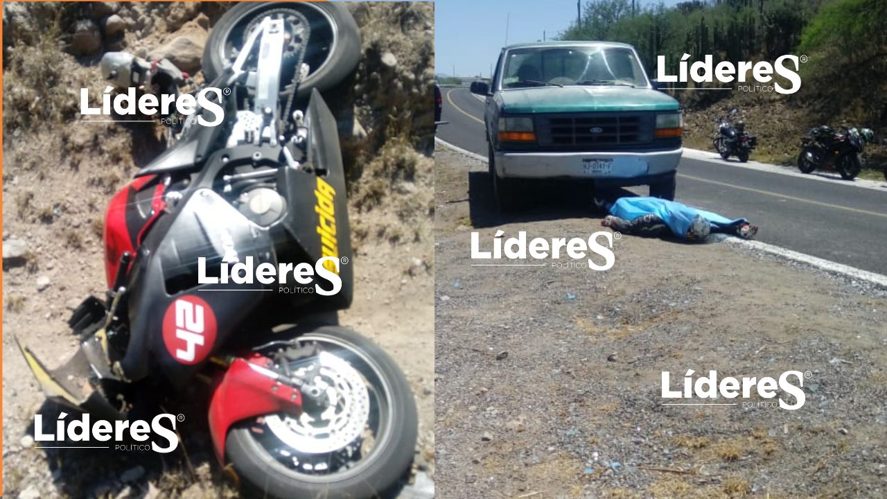 En Ixmiquilpan Hidalgo, muere motociclista atropellado por camioneta