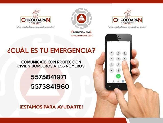 Sigue las recomendaciones de protección civil de Chicoloapan