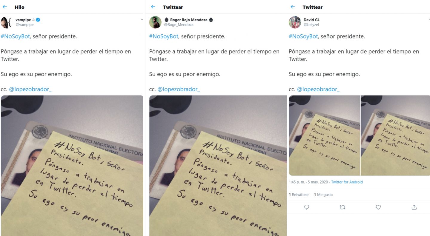 Tuiteros afines al PRIAN lanzan hashtag #NosoyBot… lo inflan bots