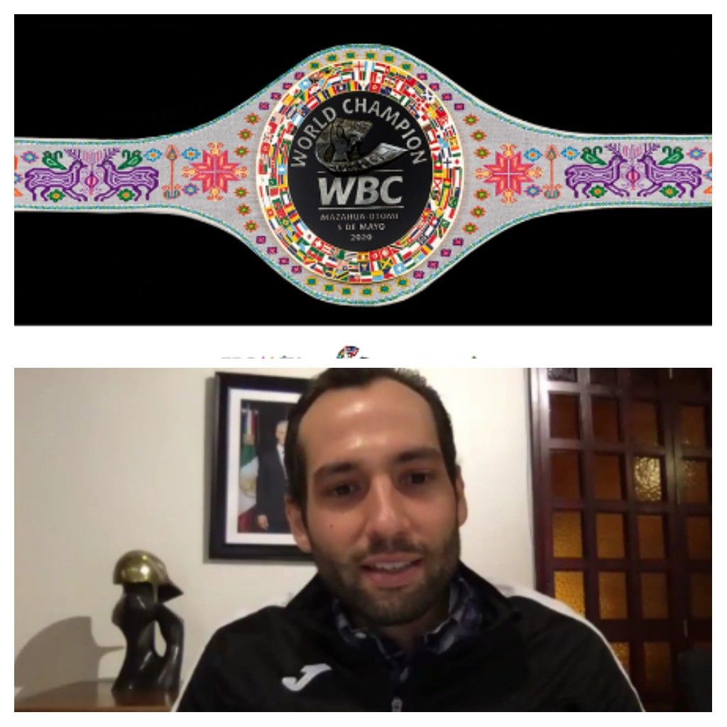 Presentan cinturón WBC 2020, elaborado por artesanas Mexiquenses
