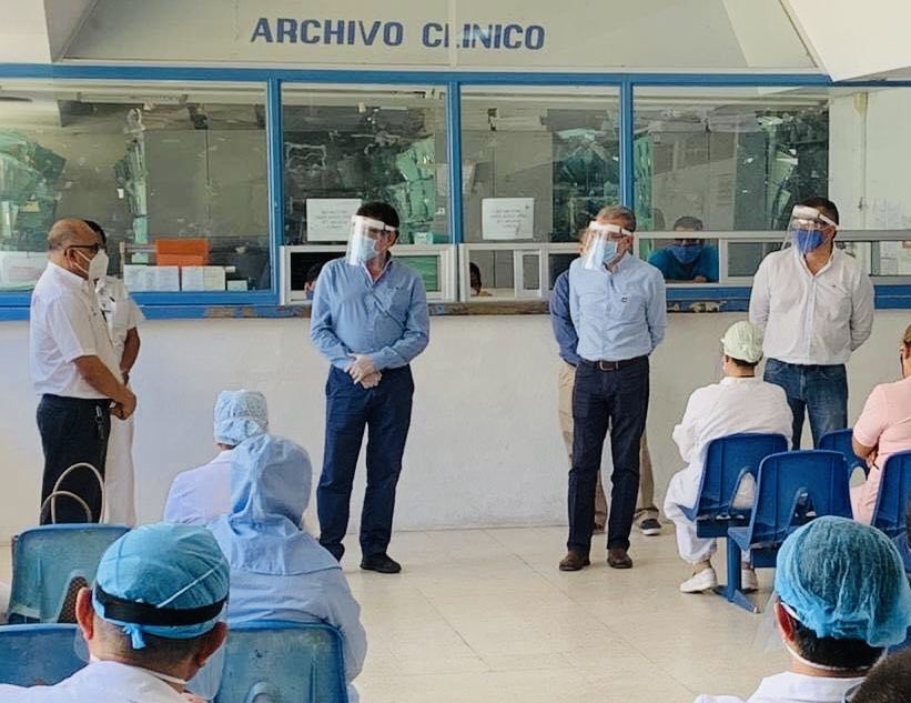 Visitan nuevamente Tulio Pérez y Carlos de la Peña Hospital General de Iguala 