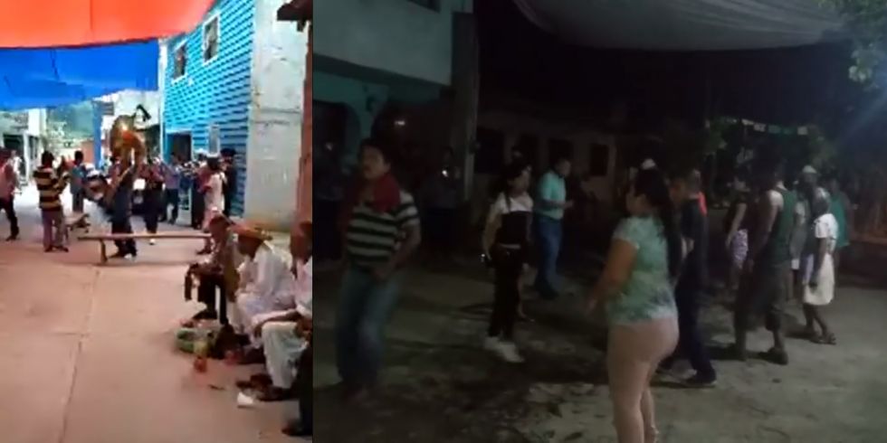 Tiene Hidalgo en Calnali su Ecatepec: celebran con bailes COVID y mienten sobre defunciones