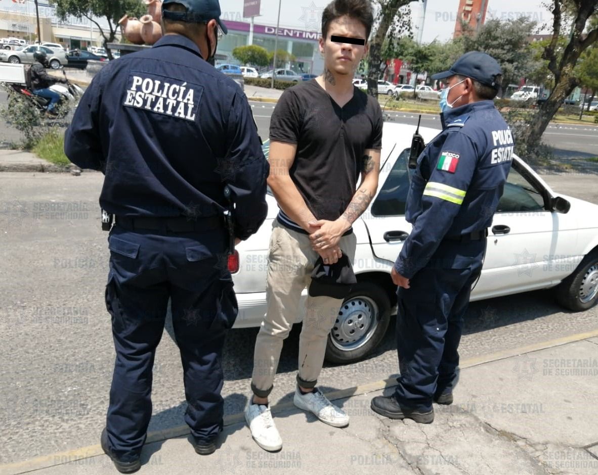 Detiene la policía a una "rata"  dedicado al robo de vehículos en Metepec