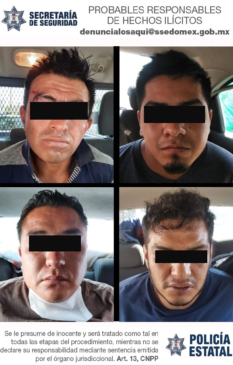 Cae banda de presuntos delincuentes en Ecatepec: SS