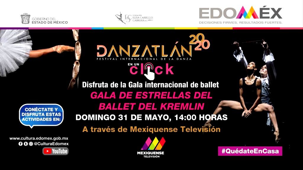 Por televisión mexiquense presentan galas del festival internacional de danza Danzatlán 2020 