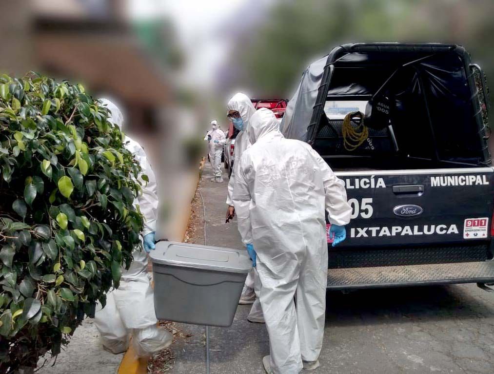 #En Ixtapaluca el gobierno municipal da despensas y sanitiza viviendas con casos Covid  