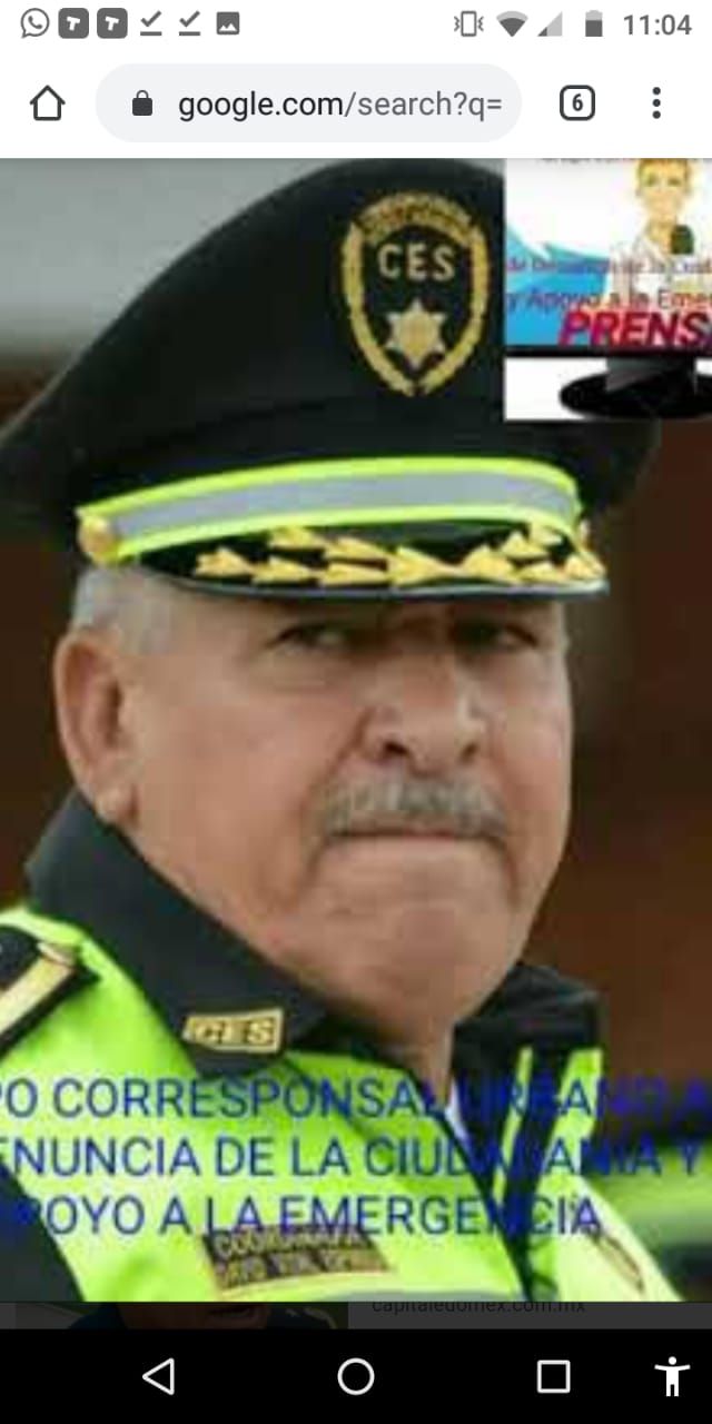 ·falleció el comandante de la Secretaria de Seguridad del Estad de México, Luis Vital Espinoza 