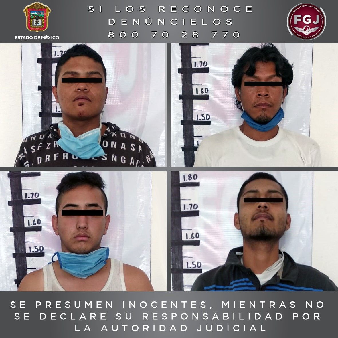 En Coacalco la policía logró detener a presunta banda de ladrones