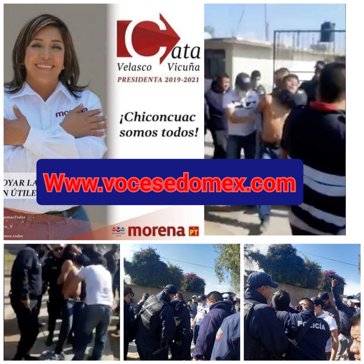 Reprime a comerciantes Catalina Velasco Alcaldesa de Chiconcuac