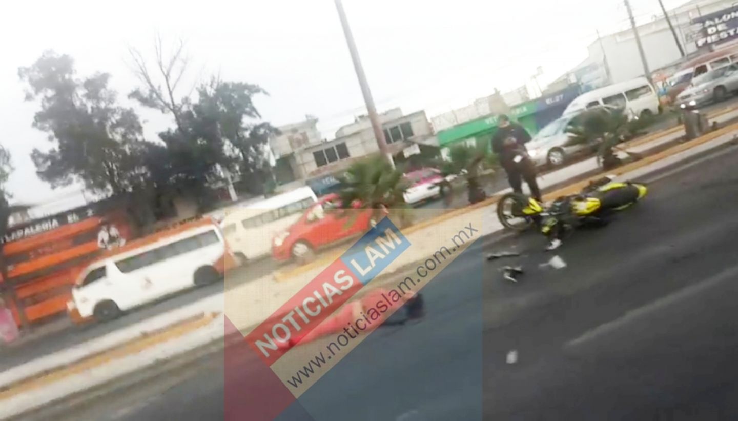 Muere motociclista sobre la Texcoco-México
