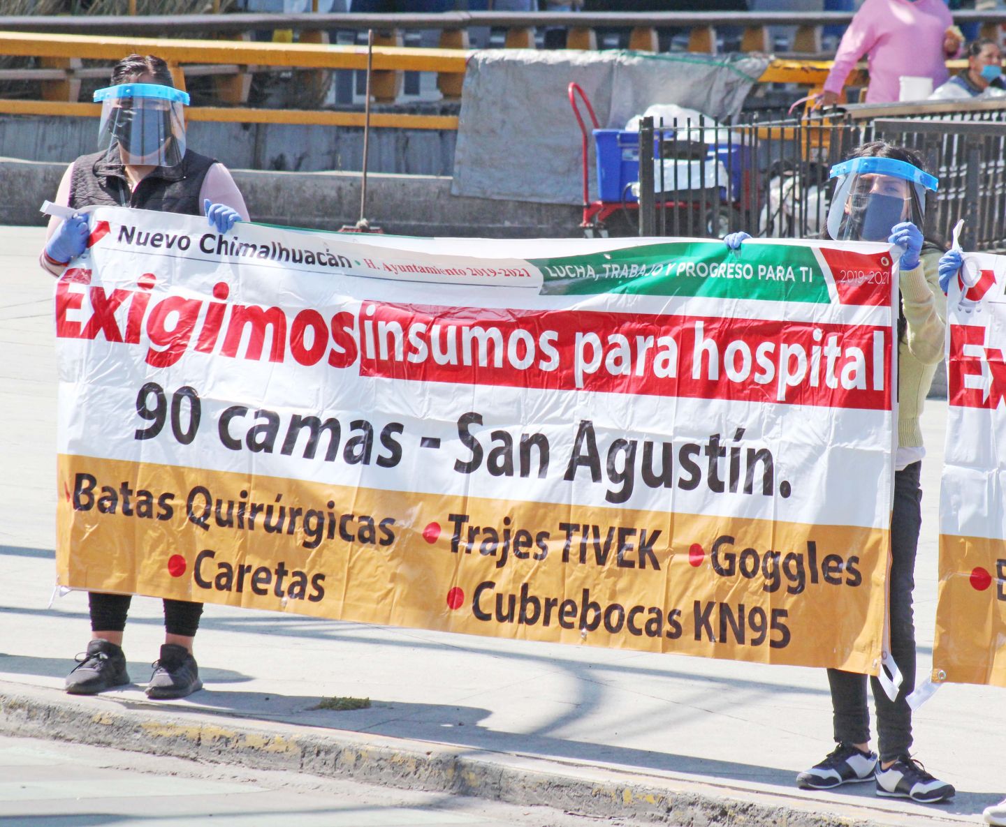 Chimalhuacán exige insumos para el hospital Covid "90 Camas" 