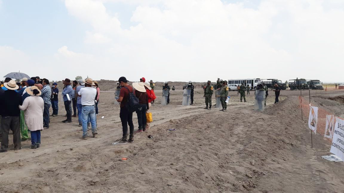 Pobladores de Xaltocan exigen compensación por la expropiación de 127 hectáreas de terreno para la construcción del Nuevo Aeropuerto ’Felipe Ángeles’