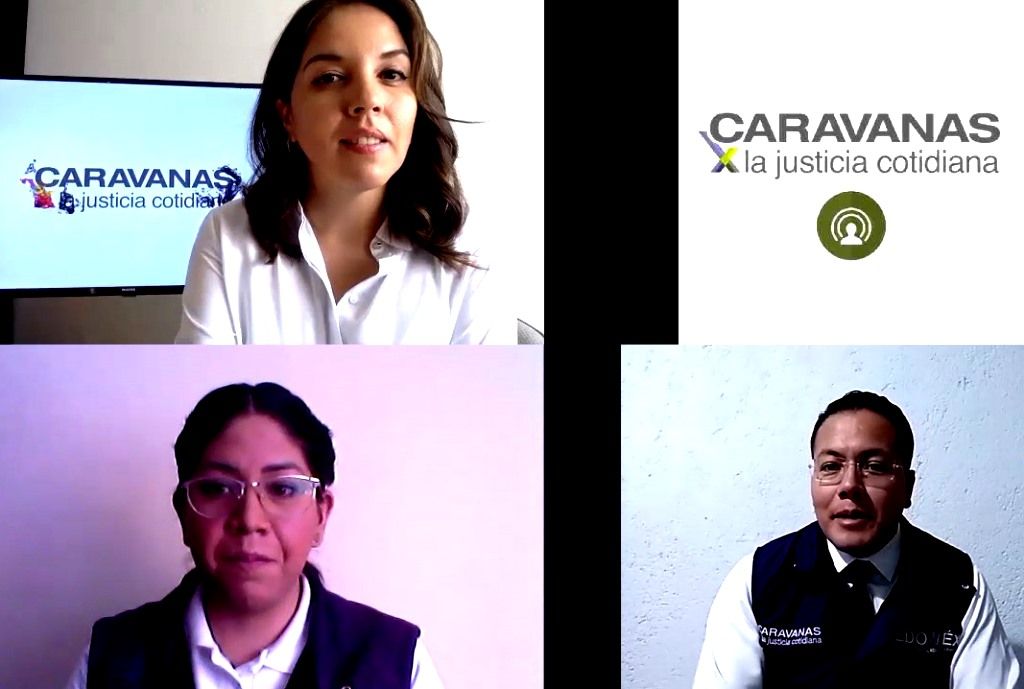 Las Caravanas por la Justicia Cotidiana dan asesoría en línea a mujeres víctimas de violencia