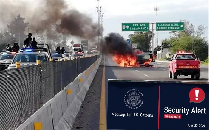 Alerta embajada de EU evitar Guanajuato por su violencia 