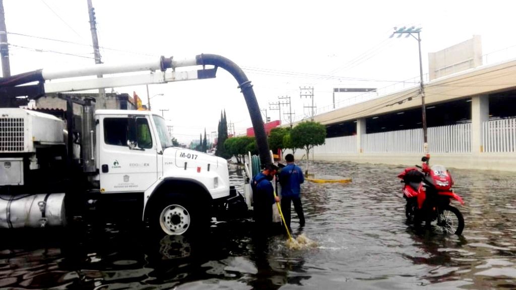 La CAEM atiende afectaciones por lluvias en el Valle de México