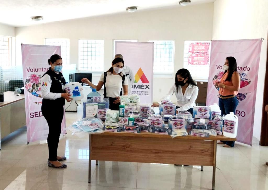 El voluntariado de SEDAGRO apoya a productores mexiquenses y personal médico durante contingencia sanitaria por COVID-19