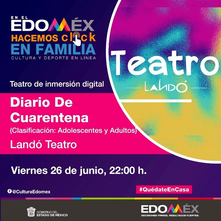 Estrenan obra de teatro ’Diario de Cuarentena’ en #CULTURAENUNCLICK