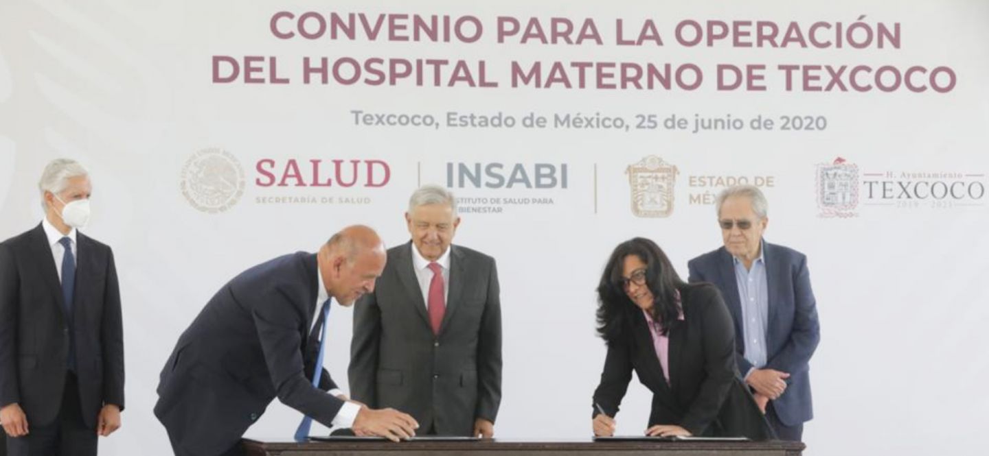 Gobierno de Texcoco firma convenio con el INSABI para la operatividad del nuevo Hospital Materno Infantil de Texcoco