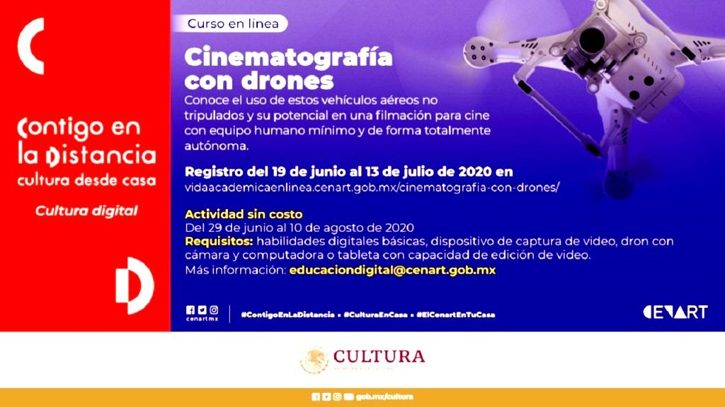 Invitan a participar en curso ’Cinematografía con drones’