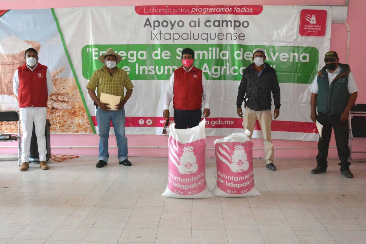 #Gobierno de Ixtapaluca apoya a mil 600 productores con avena y fertilizantes