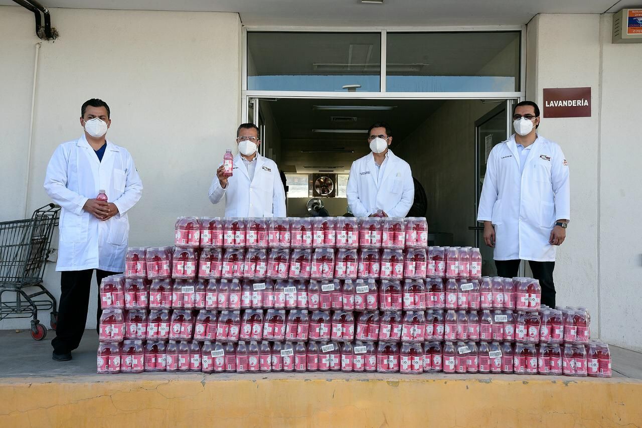 Entrega Salud Municipal suero oral donado por Coca Cola a hospitales que atacan el Covid-19