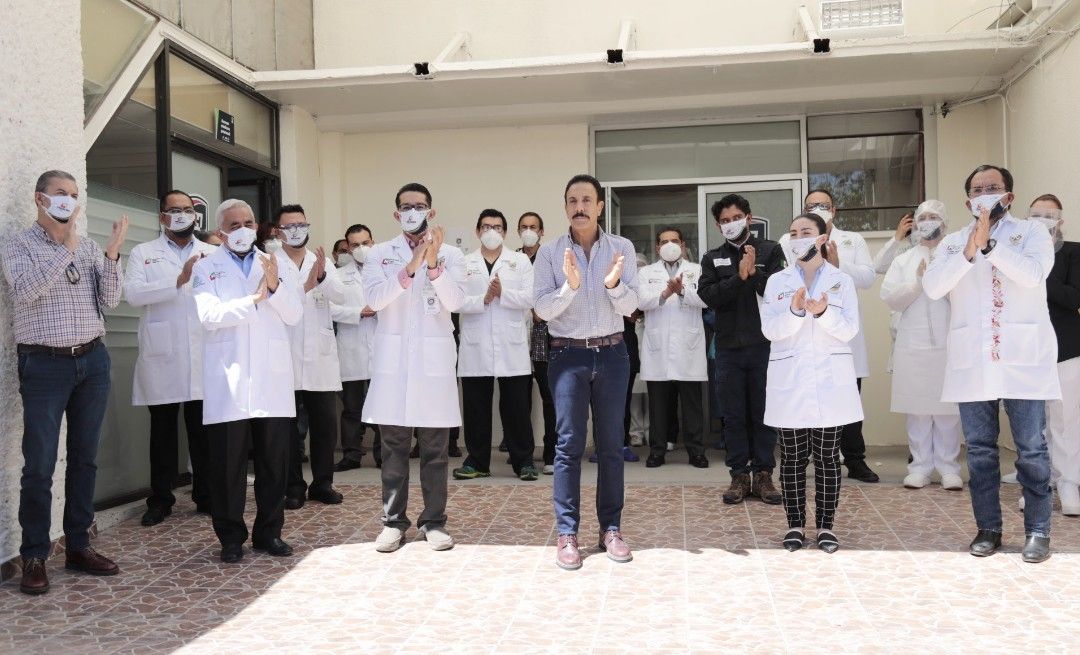 Anuncia Omar Fayad estímulo económico a personal médico y de enfermería 