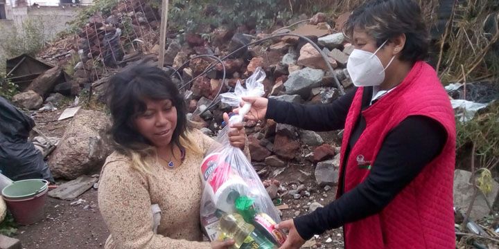 ODAPAS Chimalhuacan continua entregando apoyos alimentarios