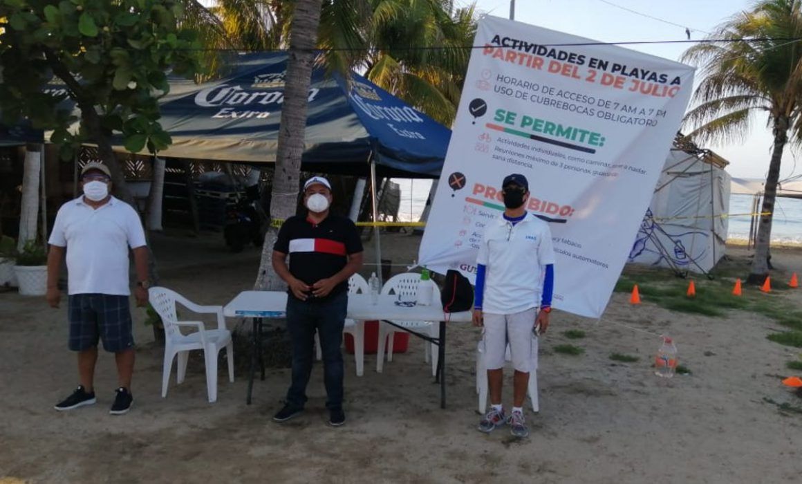 Arranca módulo de sanitización para ingresar a playas de Guerrero 