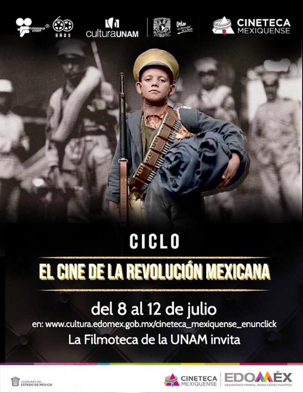 Invita Cineteca mexiquense a disfrutar de cine revolucionario en línea
