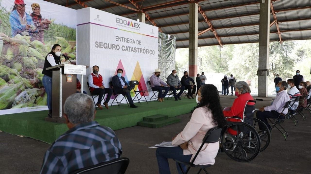 Entrega SEDAGRO seguro catastrófico a productores agrícolas de la entidad