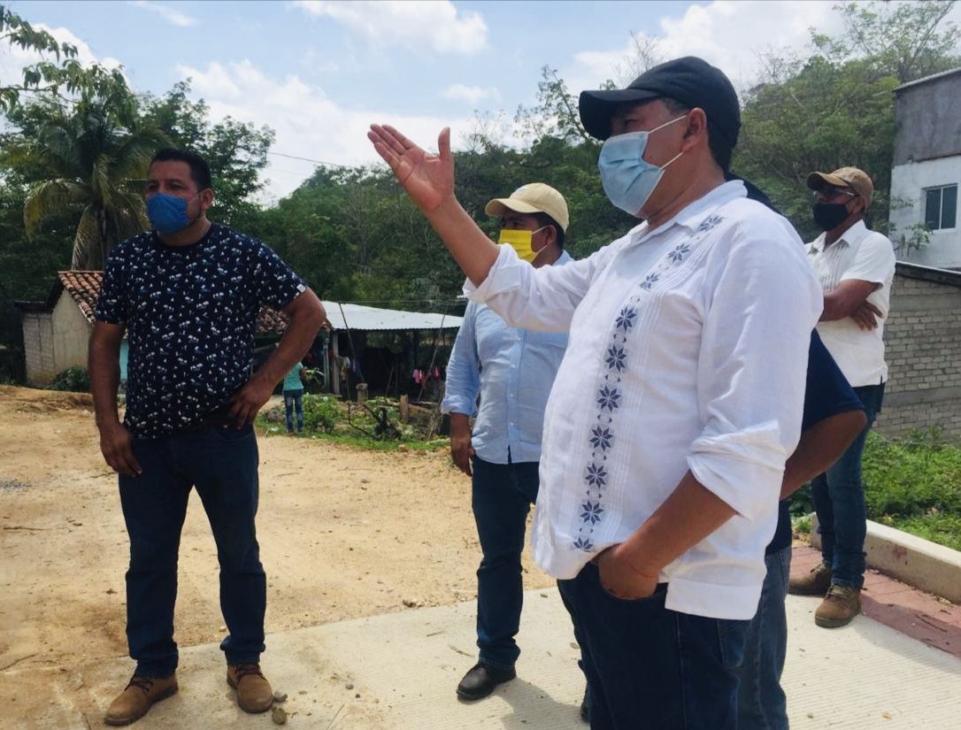Supervisa Tomás Hernández Palma obras en comunidades de San Marcos 