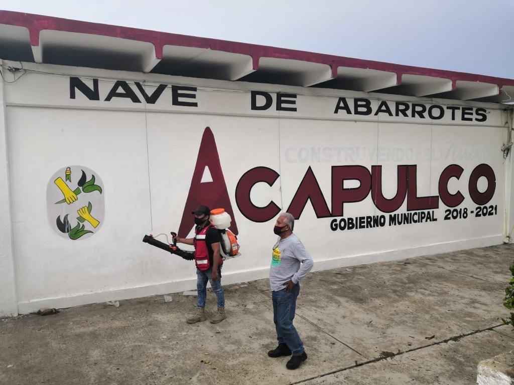 Intensifican operativos y supervisión de medidas sanitarias en mercados de Acapulco 