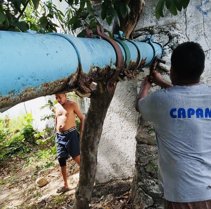 Cancela Capama 26 tomas clandestinas en tanques del Infonavit Alta Progreso 